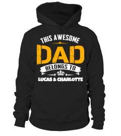 CUSTOM-AWESOME DAD BELONGS [NAME]