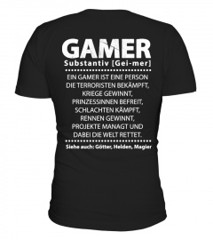 Gamer Shirt - Gamer Substantiv / Geschenk / Geschenkidee