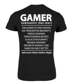 Gamer Shirt - Gamer Substantiv / Geschenk / Geschenkidee