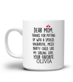 Personalised - Dear Mom