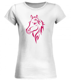 Beautiful Pink Horse Head Shirt