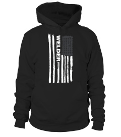 Welder Vintage American Flag Tee | Cool Welder T-Shirt