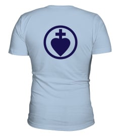 T-shirt Sacré-Cœur stylise bleu