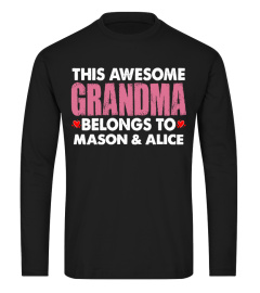 AWESOME GRANDMA CUSTOM SHIRT HOODIE SWEATSHIRT