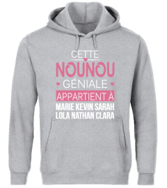 CETTE NOUNOU GÉNIALE APPARTIENT A TSHIRT PERSONNALISÉ