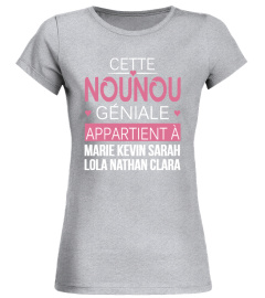 CETTE NOUNOU GÉNIALE APPARTIENT A TSHIRT PERSONNALISÉ