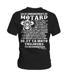 Les 10 Commandements Du Motard  T-shirt