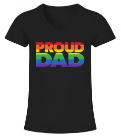 Gay Pride Shirt Proud Dad LGBT T-Shirts
