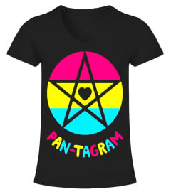 pan-tagram gay pride quotes pansexual  lgbt flag t shirts - Limited Edition