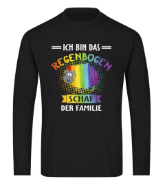 T-Shirt LGBT Gaypride Ich bin das Regenbogen Schaf der Familie