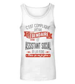 T-shirt assistant social legendaire