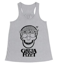 Greta Van Fleet – Flower Power skull shirt