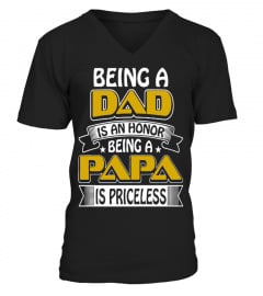 BEING A DAD   papa T Shirt