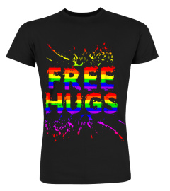 Funny Free Hugs Gay Pride Rainbow Flag Lgbt Shirt