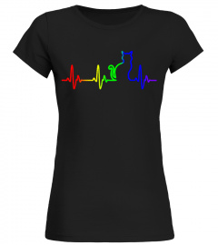 Heartbeat Cat Lgbt Pride Month 2018 T-Shirt