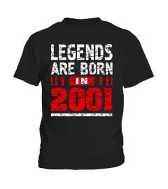 Legends Born In 2001 Shirts 16 Years