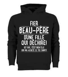 Fier Beau-Père d'une fille qui déchire ! (et oui, c'est bien elle qui m'a acheté ce tee shirt) | Cadeau T-Collector®