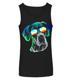 Great Dane Neon Dog Shirt