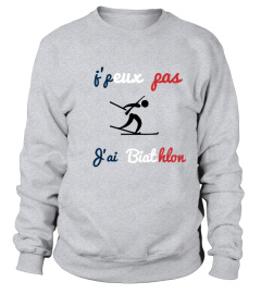 T-shirt "J'peux pas j'ai biathlon"