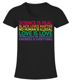 science is real black lives matter shirt