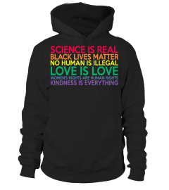 science is real black lives matter shirt