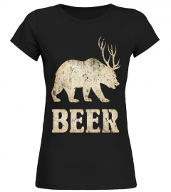 Vintage Bear+Deer=Beer