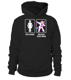 Music Teacher Dabbing Unicorn Tiny
