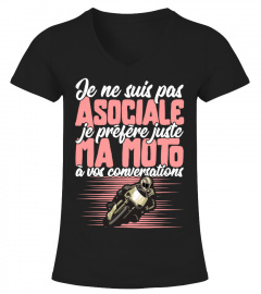 ✪ Pas asociale t-shirt motarde ✪