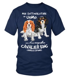 Un UOMO con un CAVALIER KING