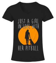 In Love With Her Pitbull Tshirt