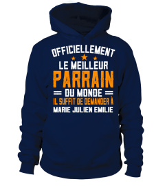 OFFICIELLEMENT LE MEILLEUR PARRAIN DU MONDE TSHIRT PERSONNALISÉ