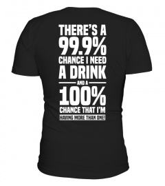 99.9% Chance I Need A Drink