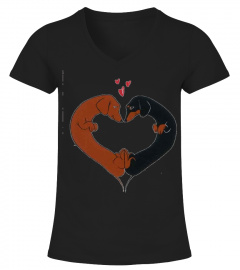 Dachshund Love Couple shirt
