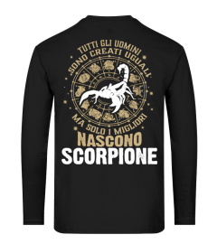 TUTTI GLI OUMINI SONO CREATI UGUALI MA SOLTANTO I MIGLIORI NASCONO SCORPIONE  T-SHIRT