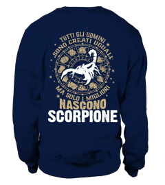 TUTTI GLI OUMINI SONO CREATI UGUALI MA SOLTANTO I MIGLIORI NASCONO SCORPIONE  T-SHIRT