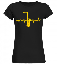 Saxophone Heartbeat T Shirt Saxophone Player Shirts
