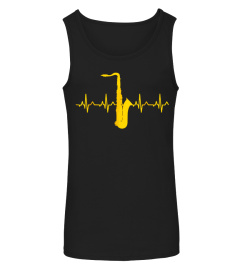 Saxophone Heartbeat T Shirt Saxophone Player Shirts