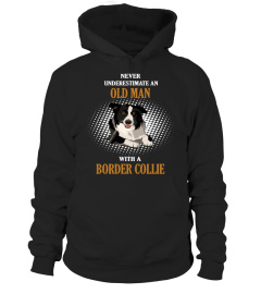 THE OLD MAN WITH BORDER COLLIE TSHIRT