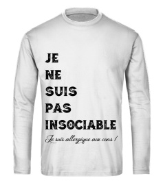 JE SUIS ALLERGIQUE AUX C*** - TSHIRT HUMOUR DRÔLE JB5 COLLECTION