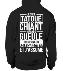 TATOUÉ CHIANT GRANDE GUEULE CONNARD