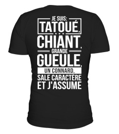 TATOUÉ CHIANT GRANDE GUEULE CONNARD