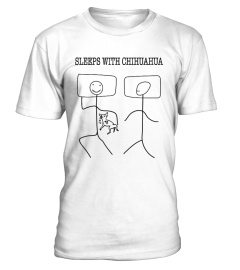 SLEEPS WITH CHIHUAHUA - STICK FIGURE