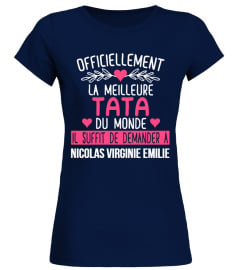 OFFICIELLEMENT LA MEILLEURE TATA TSHIRT PERSONNALISÉ