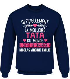 OFFICIELLEMENT LA MEILLEURE TATA TSHIRT PERSONNALISÉ