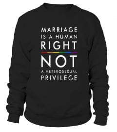 MARRIAGE IS A HUMAN RIGHT   LGBT TSHIRT  lgbt homo gay pride t shirt