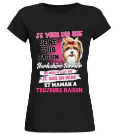 JE NE SUIS PAS UN YORKSHIRE TERRIER