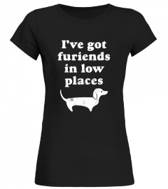 Dachshund Dog Gift Shirt - I've Got Furiends in Low Places