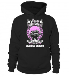 Never underestimate woman with bearded dragon shirt - Limited Edition