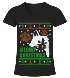 Meowy - Ugly Christmas Sweater-Tees!