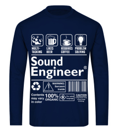 Sound Engineer Multi Tasking Likes Coffee Prob TShirt